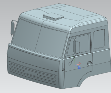 3D модель Кабина КАМАЗ-4311