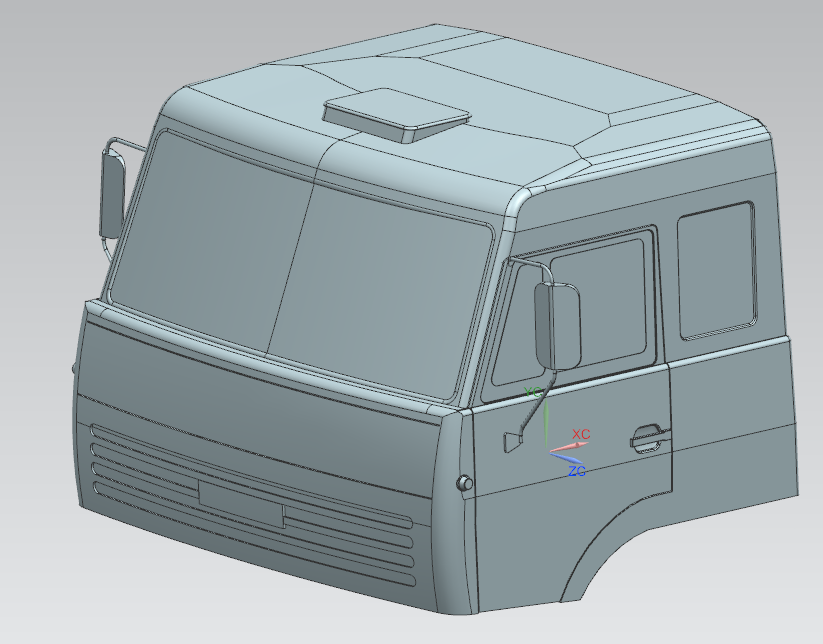 3D модель Кабина КАМАЗ-4311