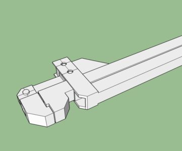 3D модель Ручной кромкогиб из квадратной профильной трубы