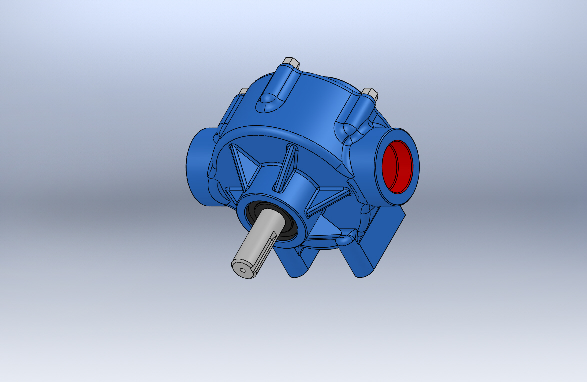 3D модель Роликовый насос Hypro 1502S