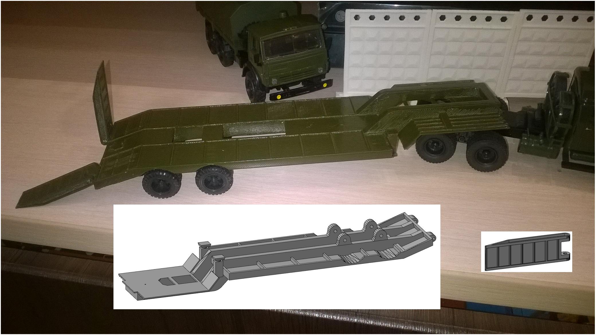 3D модель Модель трала ЧМЗАП 5325A в масштабе 1:43