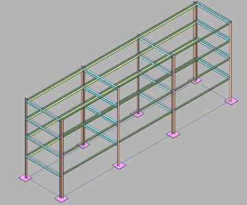 3D модель Каркас стеллажа