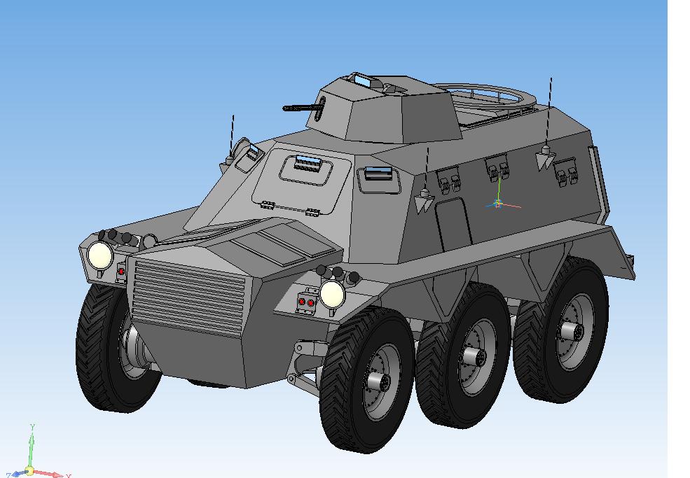 3D модель Бронетранспортёр FV603 "Сарацин"