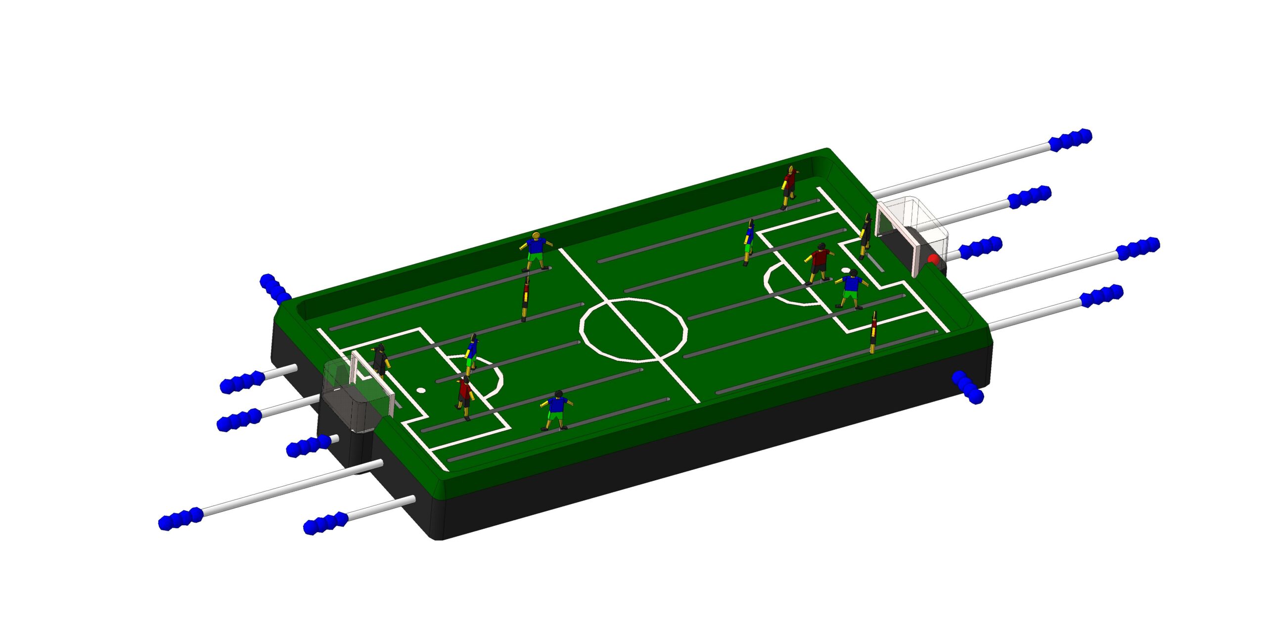 3D модель ЗD настольный футбол