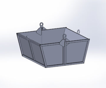 3D модель Контейнер для металла челюстной 1950х1950х1140