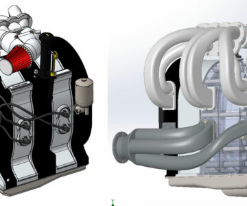 3D модель Роторно-поршневой двигатель 13B-MSP Renesis