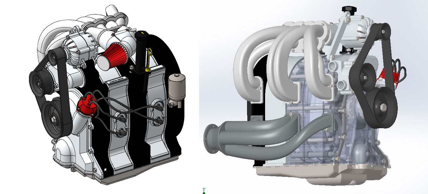 3D модель Роторно-поршневой двигатель 13B-MSP Renesis