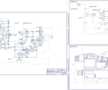 Чертеж Разработка кинематики и кинематической настройки главного привода токарно-револьверного станка с горизонтальной головкой 1341