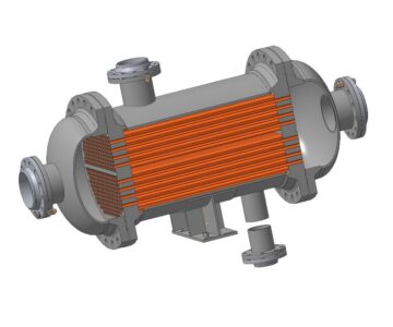 3D модель Теплообменник Dв=800 мм двуходовой