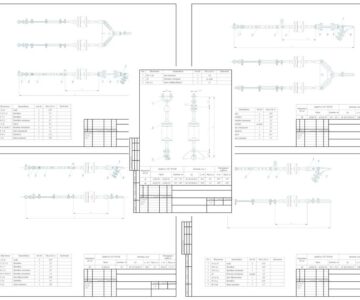 Чертеж Натяжные и поддерживающие изолирующие подвески на базе полимерного изолятора ЛК 70