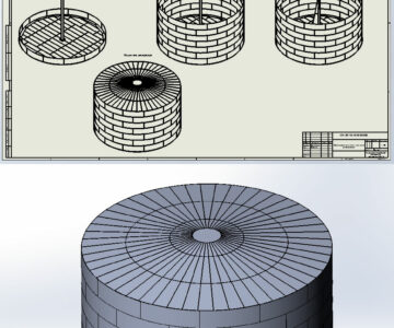 3D модель Цилиндрический резервуар на 10000 м^3