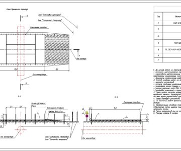 Чертеж Временный переезд через газопровод