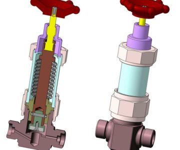 3D модель Вентиль с сильфонным уплотнением