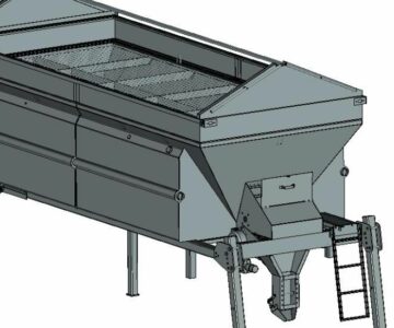3D модель Проект 3d бункер 10 т - разбрасыватель сыпучих материалов (песок,удобрения,и т.д)