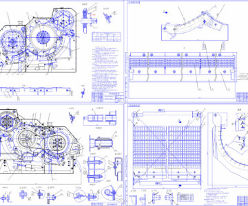 Чертеж Разработка МСУ зерноуборочного комбайна КЗС-1218 с целью улучшения качества обмолота