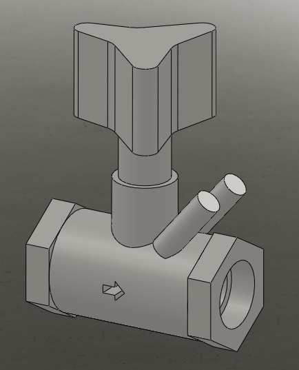 3D модель Клапан Danfoss MSV-B (деталь, конфигурации: Ду15-Ду50)