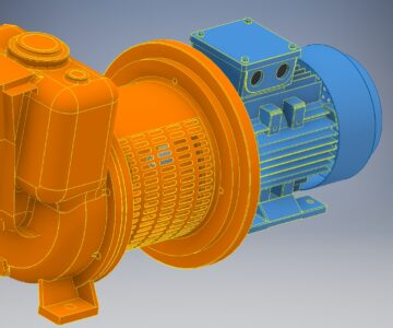 3D модель Насос центробежный горизонтальный ДЕСМИ