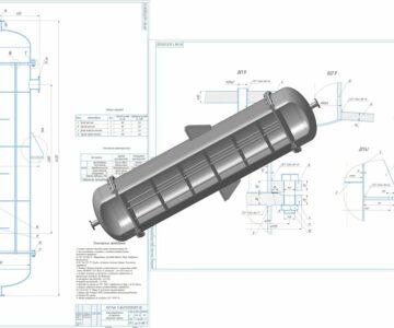 3D модель Рассчитать и сконструировать кожухотрубчатый испаритель