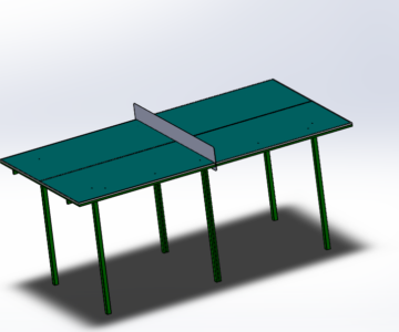 3D модель Стол теннисный для открытых детских площадок