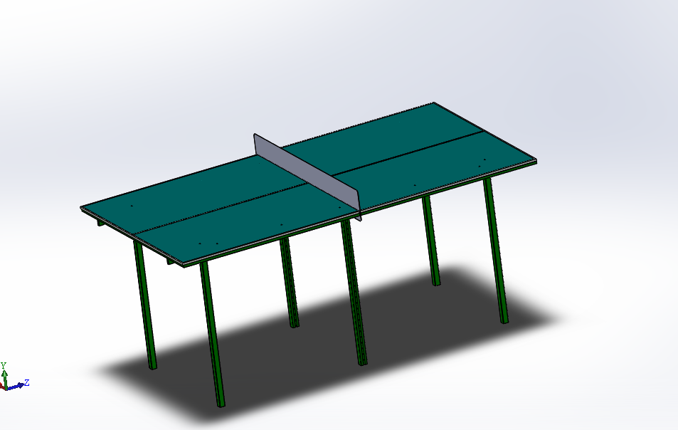 3D модель Стол теннисный для открытых детских площадок