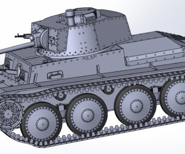 3D модель Легкий танк Pz.Kpfw. 38 (t) F