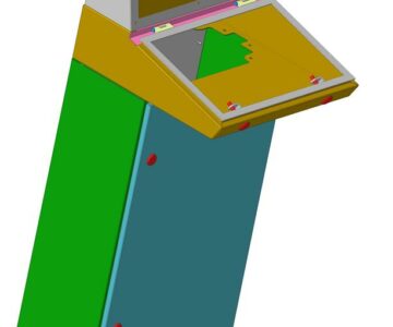 3D модель Стойка станка ЧПУ(аналог rittal)