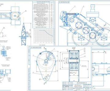 Чертеж Расчёт и проектирование башенного крана грузоподъемностью  16 т