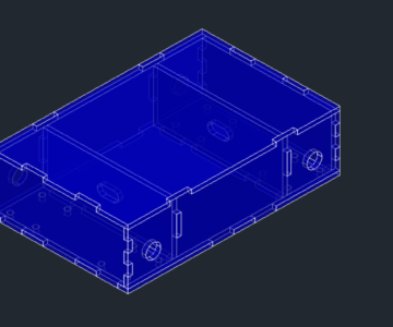 3D модель Чертеж колесной базы робота