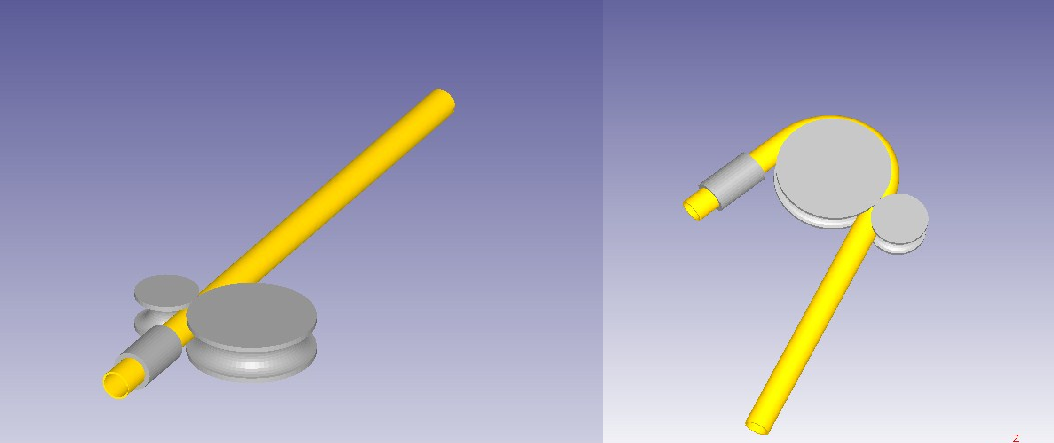3D модель Процесс гибки трубы