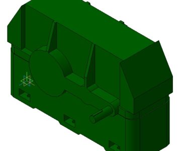 3D модель Редуктор Ц2У-315 с цилиндрическими валами