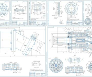 Чертеж Проектирование аксиально-поршневой гидромашины pmax=16 МПа