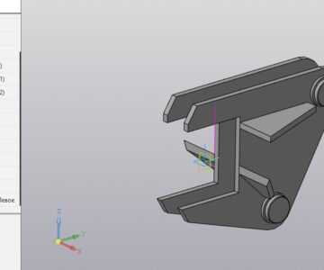 3D модель Крепления зубьев рыхлителя с рамой.