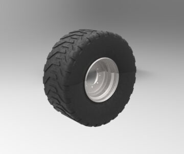 3D модель Колесо в сборе 560/60R22.5