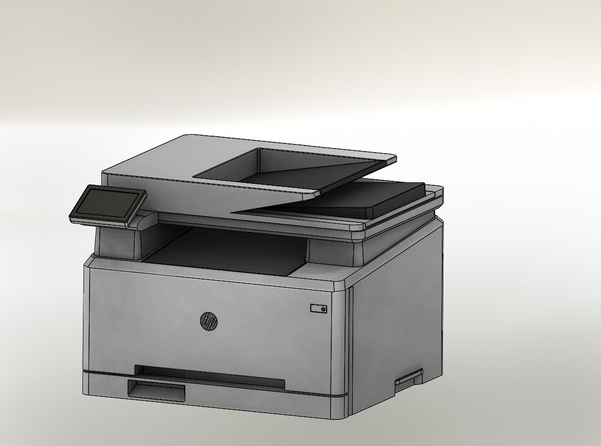 3D модель Принтер HP LaserJet Color PRO