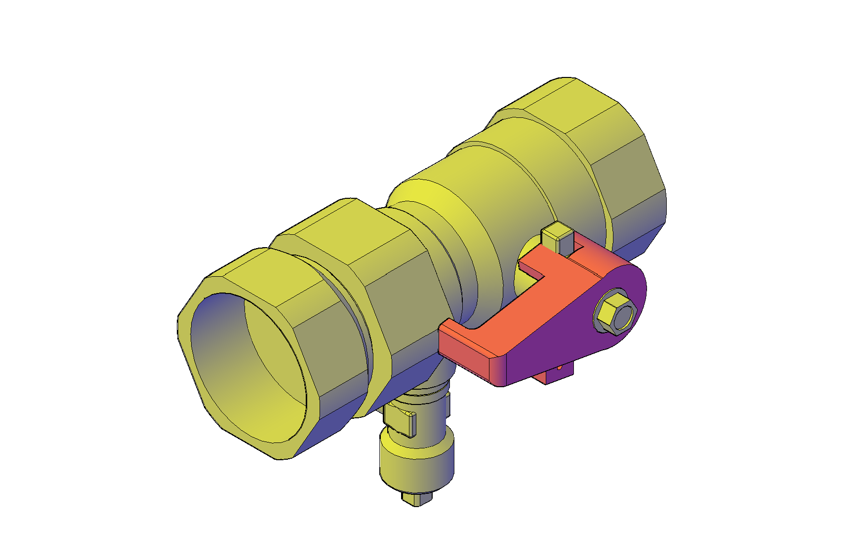 3D модель Быстроразъёмное соединение SU R1x1