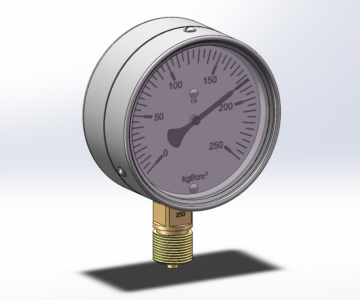 3D модель Манометр ДМ 1001-25 МПа-1,5 ТУ