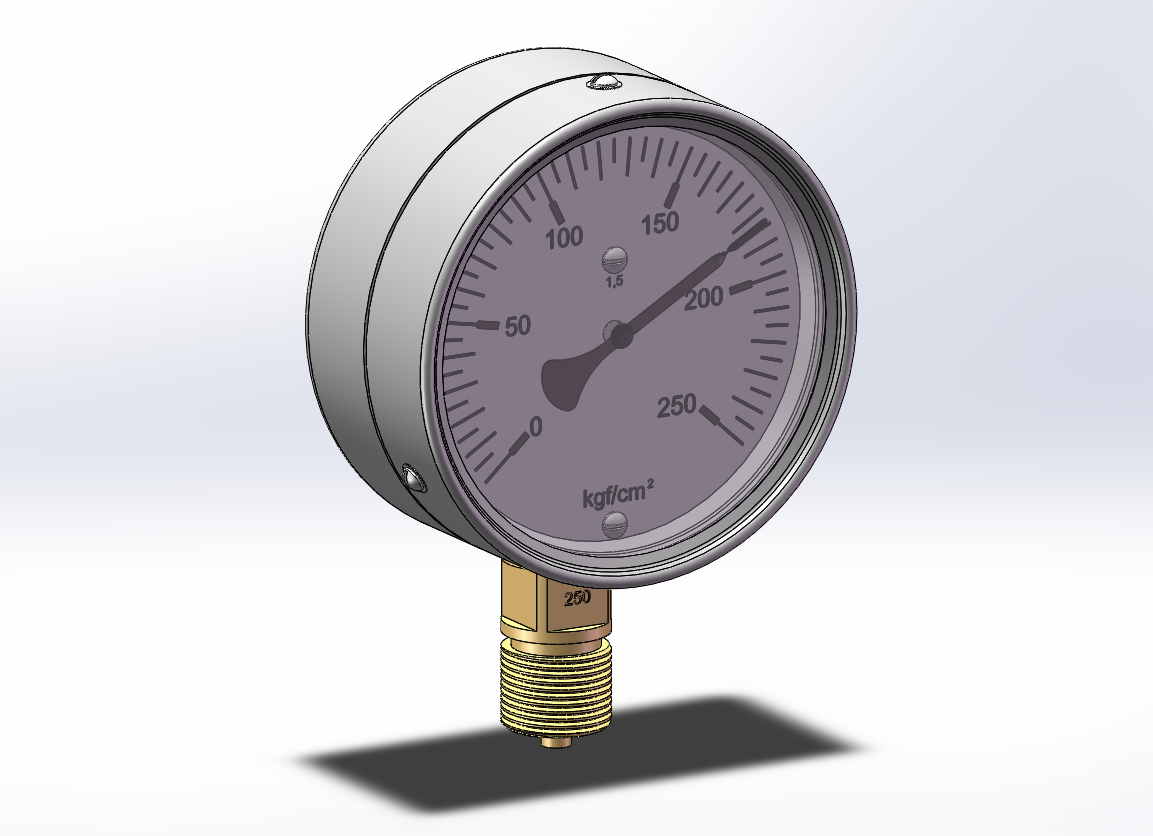 3D модель Манометр ДМ 1001-25 МПа-1,5 ТУ