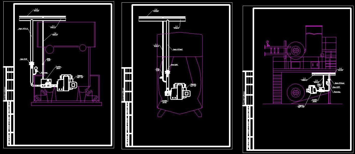 Чертеж Газификация котельной 5 котлов ГСВ