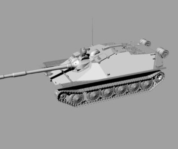 3D модель АСУ-85 авиадесантная самоходная установка