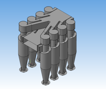 3D модель Групповой циклон ЦН-15-750-8УП