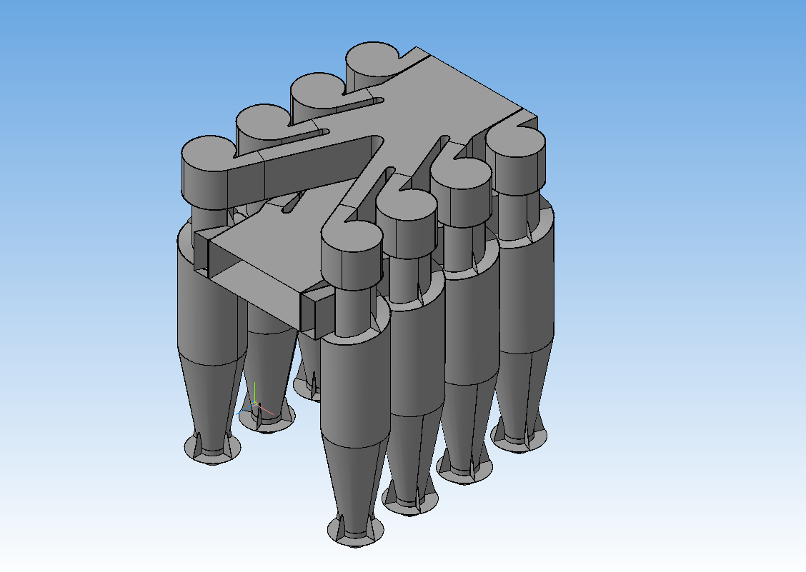 3D модель Групповой циклон ЦН-15-750-8УП