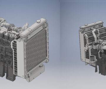 3D модель Дизельный двигатель Caterpillar C1.1