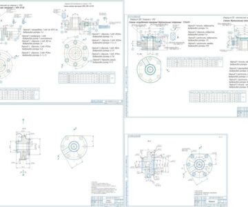 Чертеж Разработка технологического процесса механической обработки детали «Крышка»