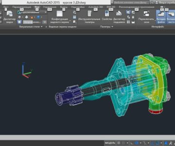 Чертеж Проектирование в машиностроительных CAD: Масляный насос