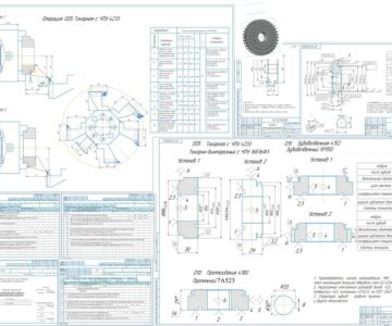 3D модель Разработка технологического процесса изготовления зубчатого колеса длинной 28,9мм, диаметром 106,8мм и 83,8мм.