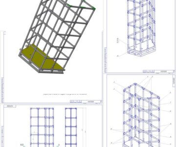 3D модель Разборный каркас для мягкого резервуара 6 м.куб.