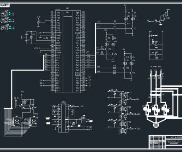 Чертеж Разработка микропроцессорного устройства плавного пуска