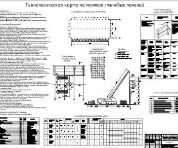 Чертеж Разработка технологической карты на монтаж конструкций одноэтажного промышленного здания г.Кострома