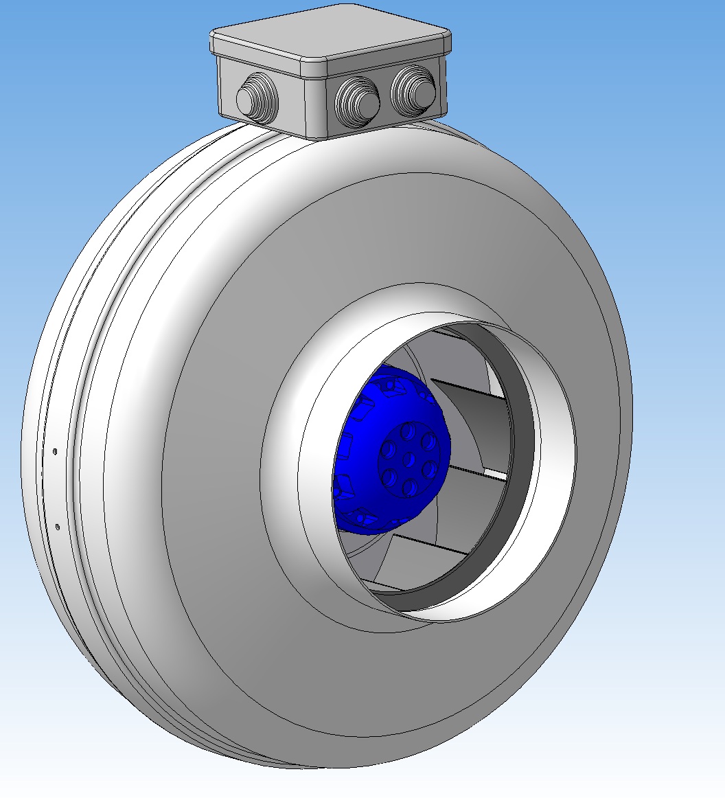 3D модель Вентилятор канальный CFs160S