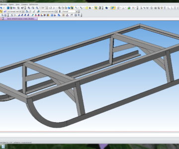 3D модель Санки своими руками